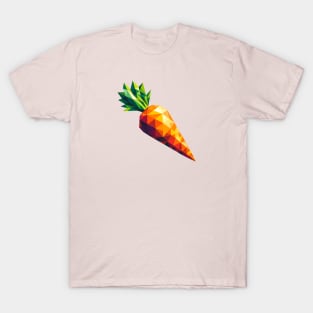 Abstract Geometric Carrot - Color Burst Design T-Shirt